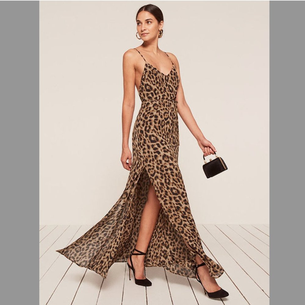 Reformation Leopard/Cheetah Maxi